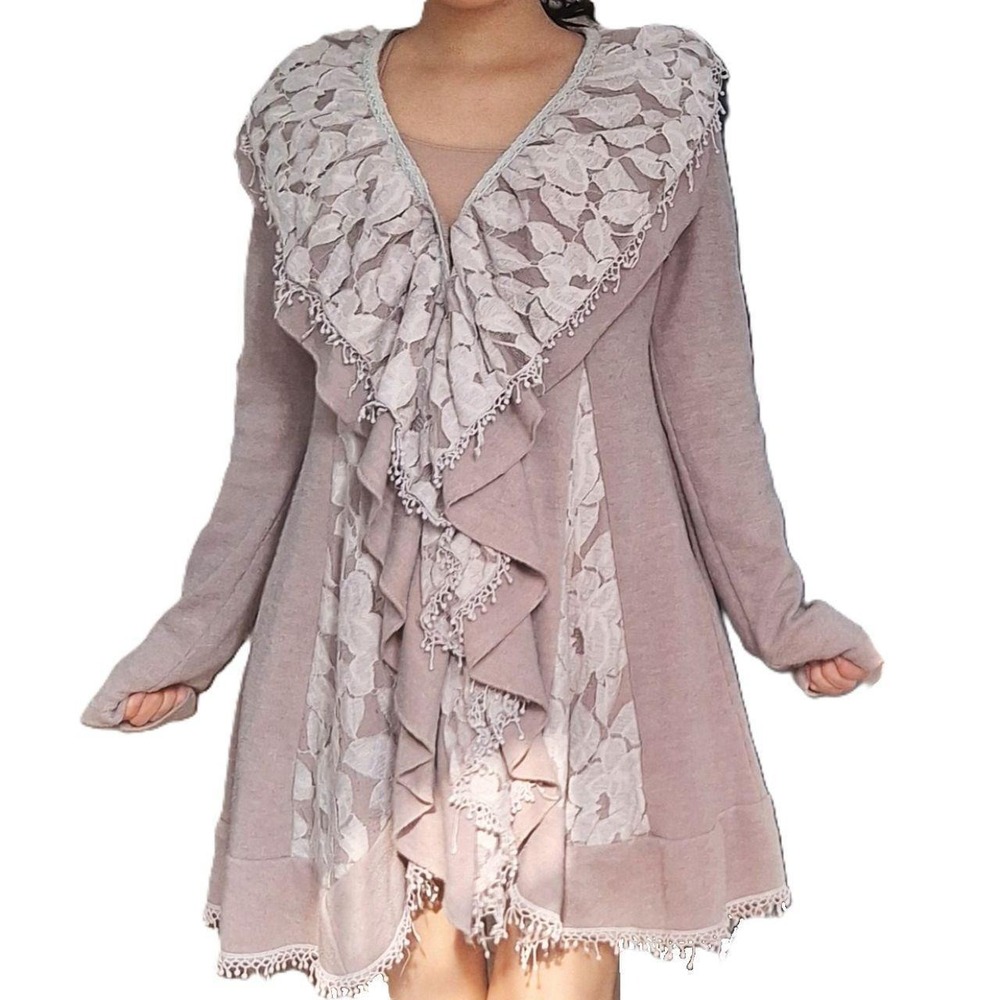 Hopeless Romantic Lace Ruffle Cardigan
